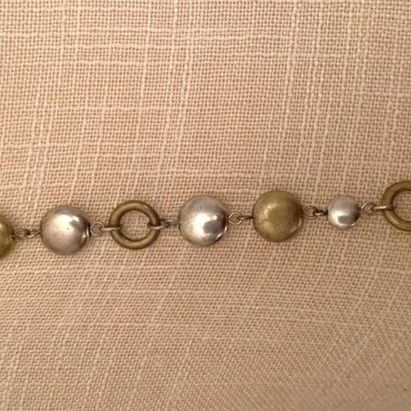 Premier Designs "Sense of Style" Necklace Silver & Gold Tones 40" Perfect 16420 - Picture 8 of 8